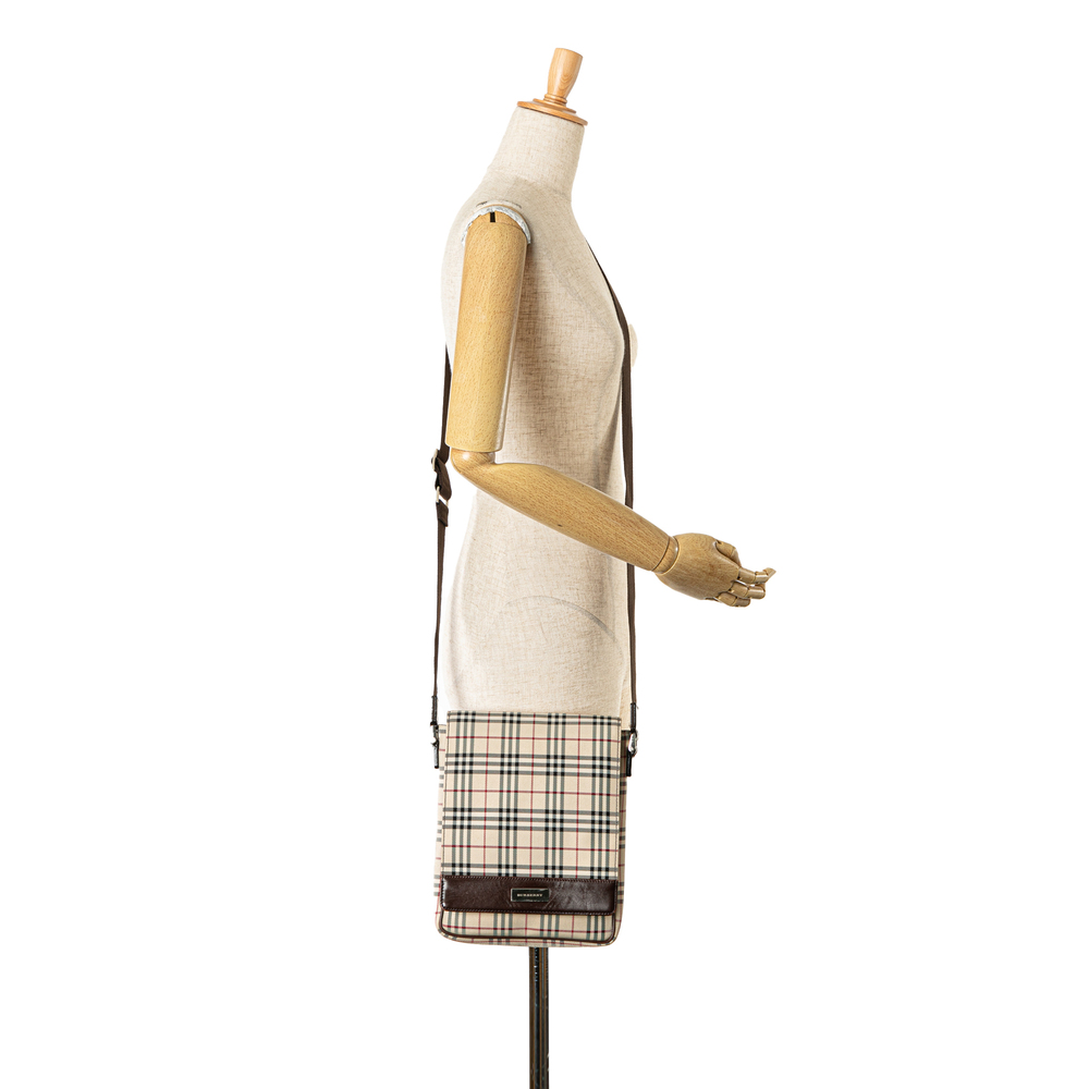 Pre-Loved Burberry House Check Canvas Crossbody - Picture 9 of 9
